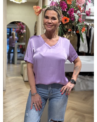 Top Silky Lila
