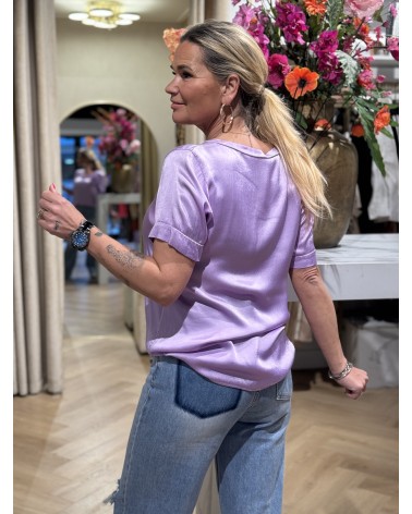 Top Silky Lila