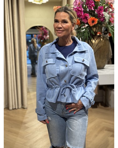 Jacket Suedine Blauw