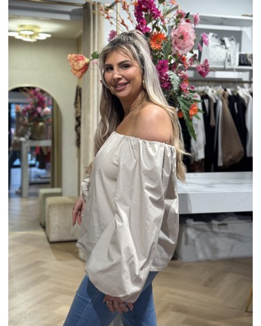 Off shoulder Top Lena Beige