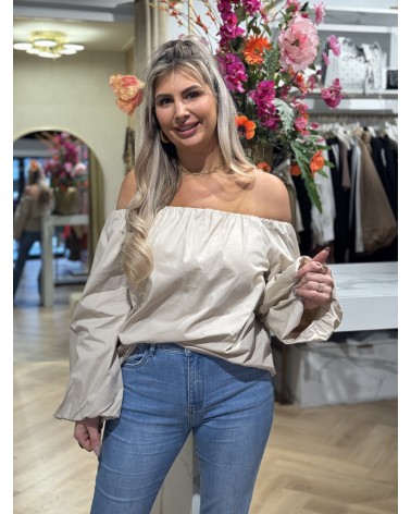 Off shoulder Top Lena Beige