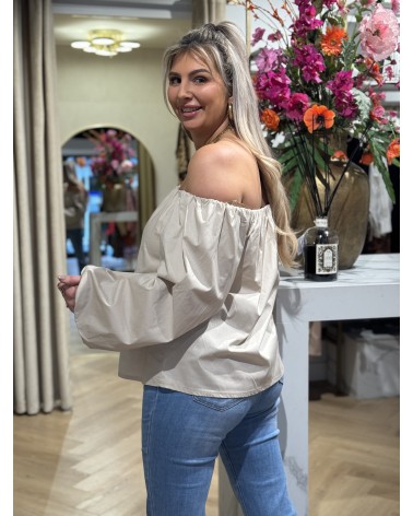Off shoulder Top Lena Beige