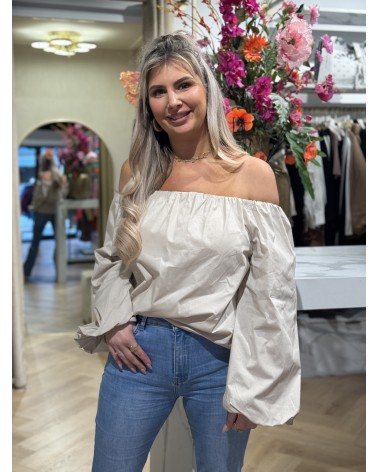 Off shoulder Top Lena Beige
