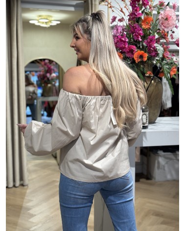 Off shoulder Top Lena Beige