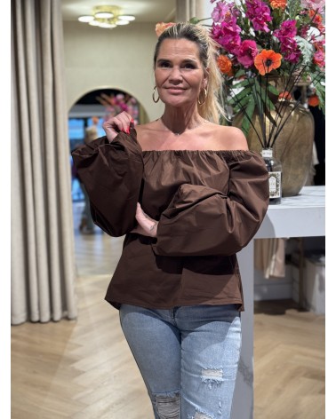 Off shoulder Top Lena Bruin