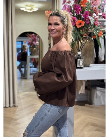 Off shoulder Top Lena Bruin
