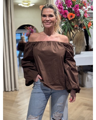 Off shoulder Top Lena Bruin