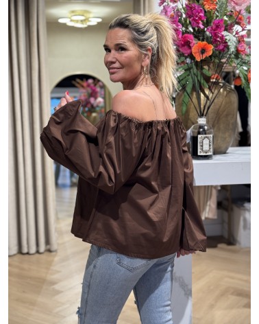 Off shoulder Top Lena Bruin
