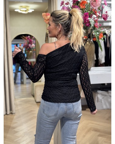 Top Hanna Lace Zwart