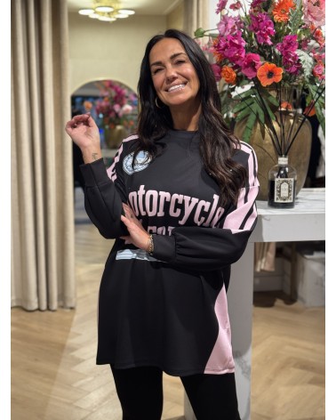 Sweater Dress Motorcylcle Zwart