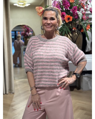 Trui Aimy Taupe Roze