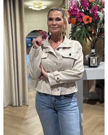 Jacket Suedine Beige