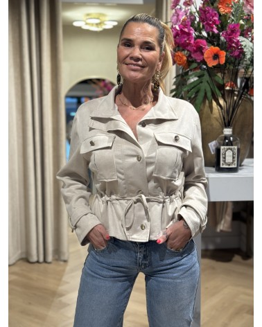 Jacket Suedine Beige