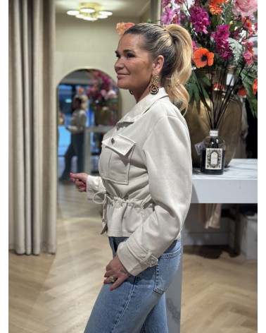Jacket Suedine Beige