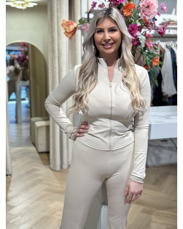 Sportlegging Flared Beige