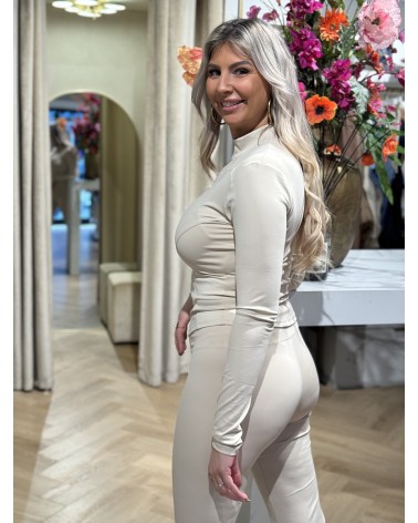Sportlegging Flared Beige