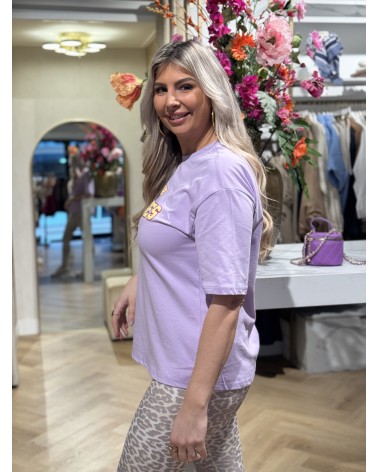 T-Shirt Club Voyages Lila