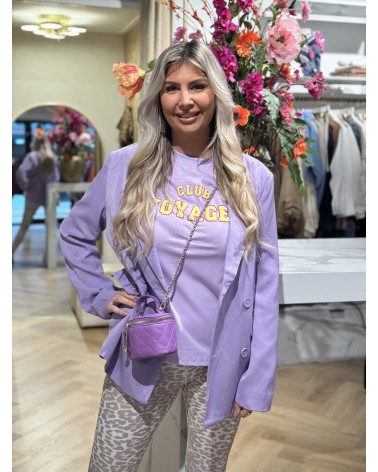 T-Shirt Club Voyages Lila