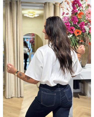 Top Romee Cropped Wit