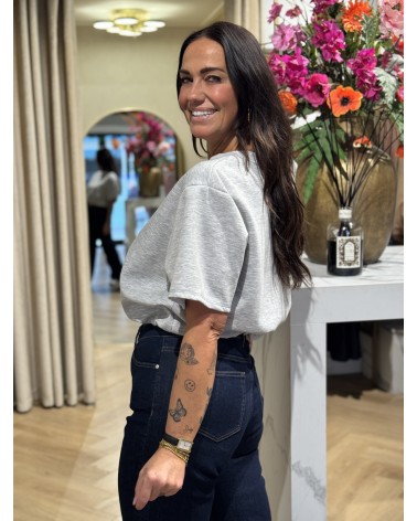 Top Romee Cropped Grijs