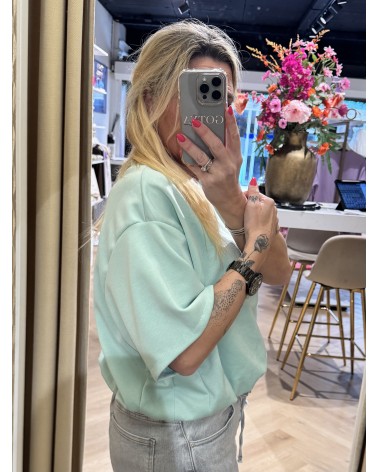 Top Romee Cropped Pistache