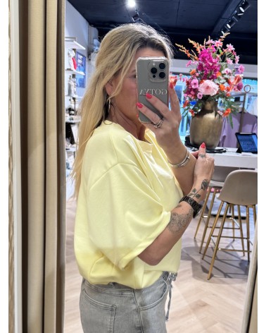 Top Romee Cropped Geel