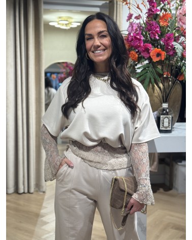 Top Romee Cropped Zand