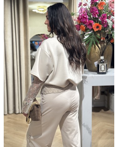 Top Romee Cropped Zand