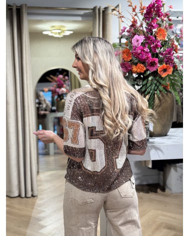 Top 67 Pailletten Bruin