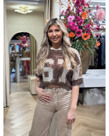 Top 67 Pailletten Bruin