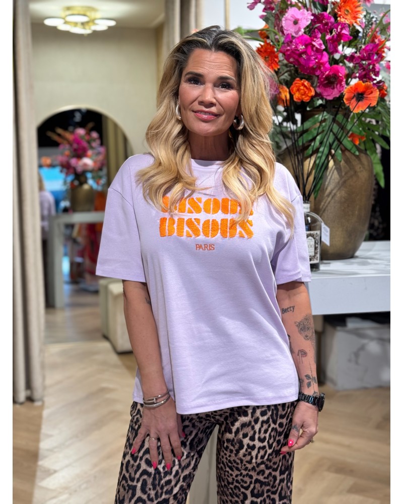 T-Shirt Bisous Lila