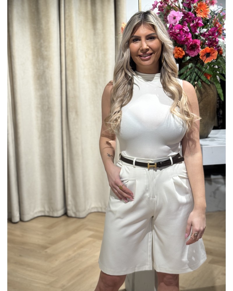 Broek Bermuda Off White