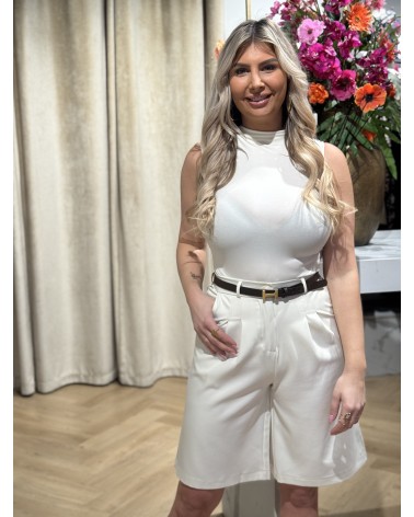 Broek Bermuda Off White