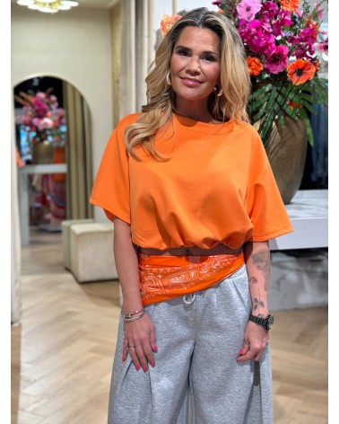Top Romee Cropped Oranje
