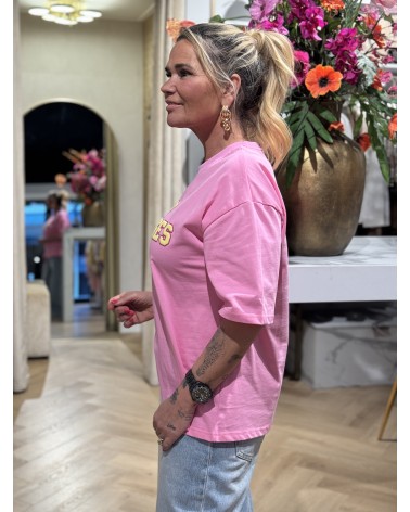 T-Shirt Club Voyages Roze