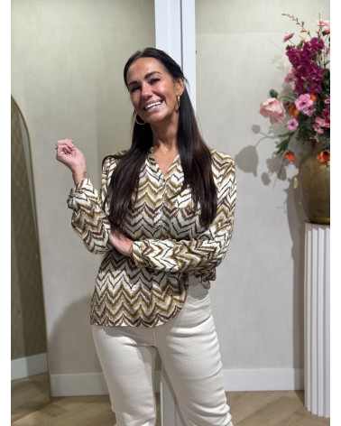 Blouse Cleo Bruin