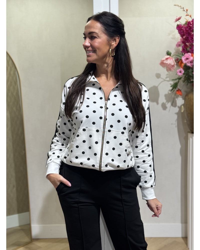Vest Dots Zwart Wit