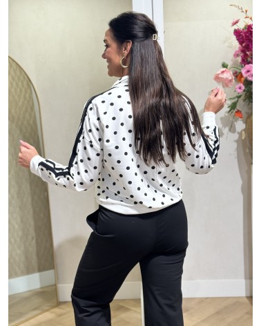 Vest Dots Zwart Wit