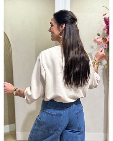 Trui Los Angeles Cropped Beige