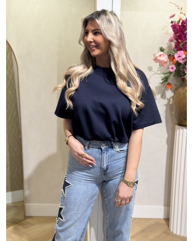 Top Romee Navy Blauw