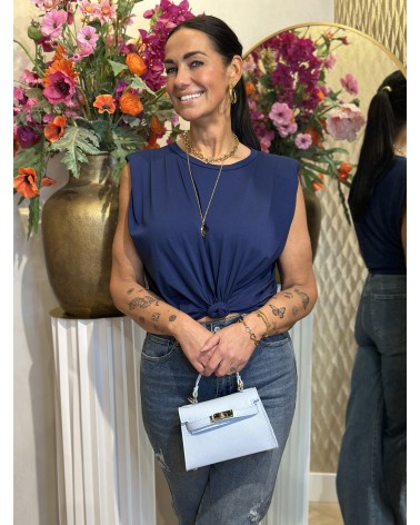 Top Veerle Navy Blauw