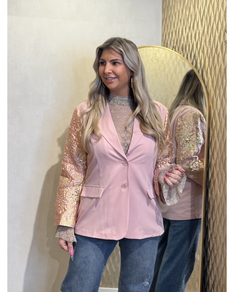 Blazer Lang Special Roze
