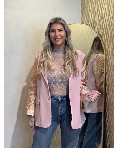 Blazer Lang Special Roze