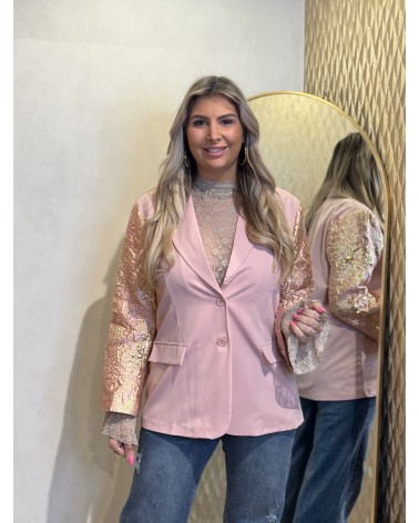 Blazer Lang Special Roze