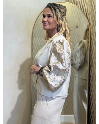 Blazer Short Flower Zand