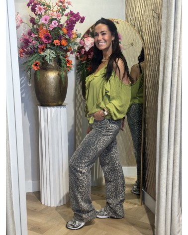 Broek Laulia Extra Long T6272-9 Leopard