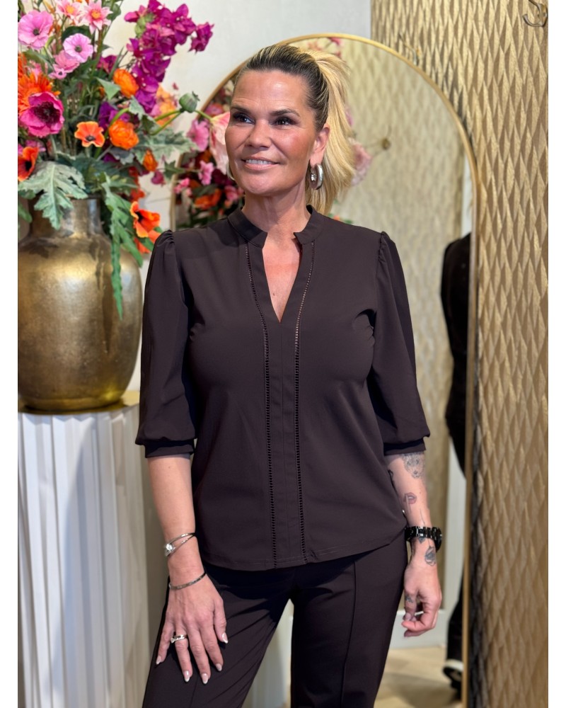 Blouse Journey Bruin