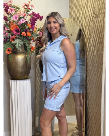 Top Journey Mouwloos Baby Blauw