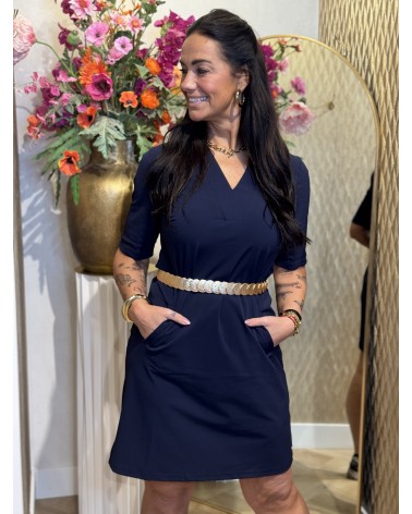 Jurk Journey Navy Blauw