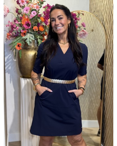 Jurk Journey Navy Blauw